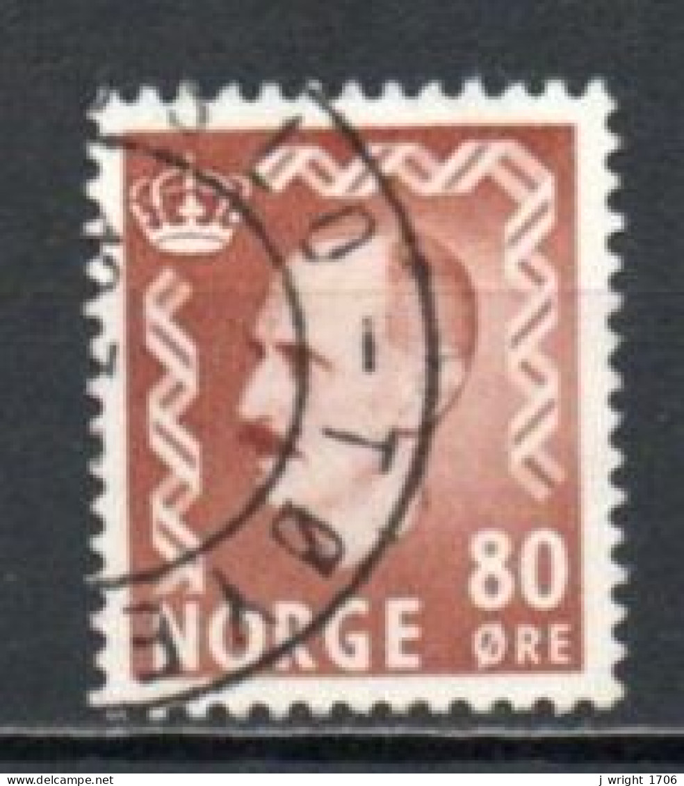 Norway, 1951, King Haakon VII, 80ö, USED - Gebraucht