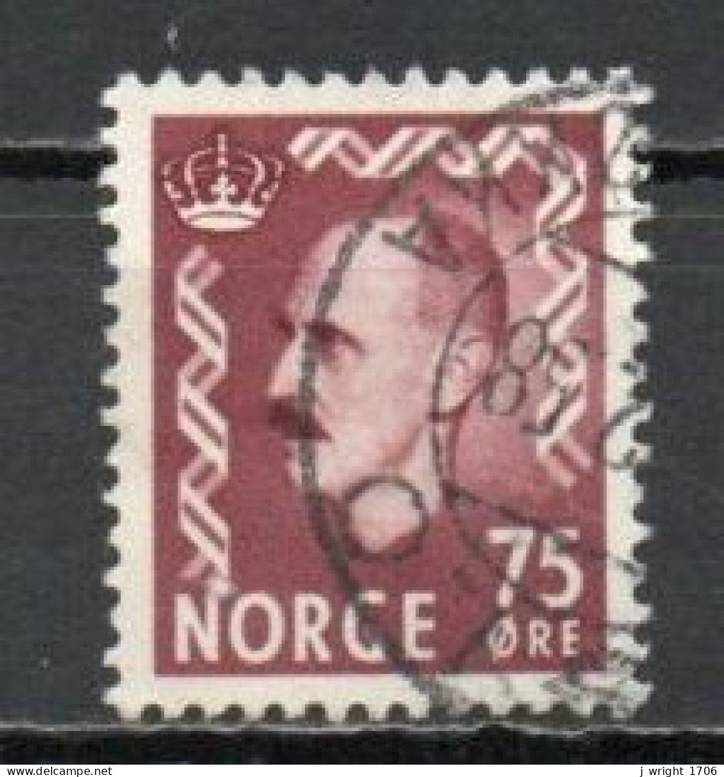 Norway, 1957, King Haakon VII, 75ö, USED - Gebraucht