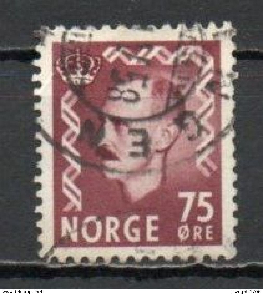 Norway, 1957, King Haakon VII, 75ö, USED - Oblitérés