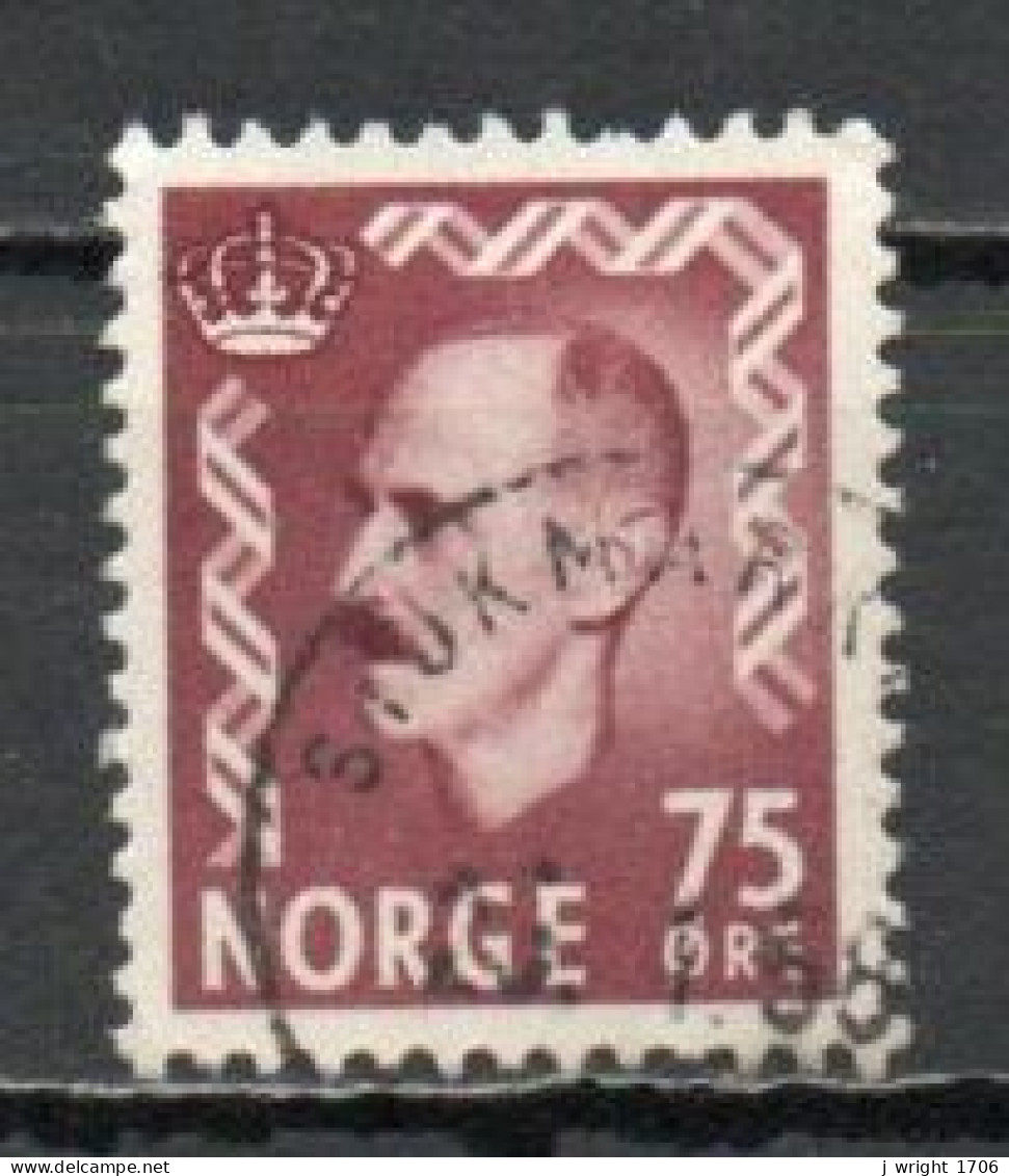 Norway, 1957, King Haakon VII, 75ö, USED - Gebraucht