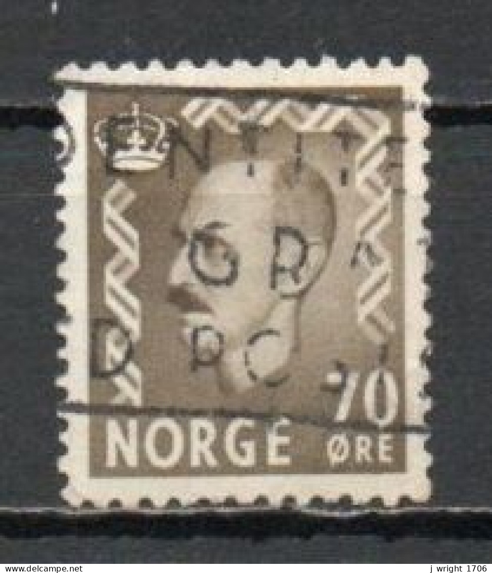 Norway, 1956, King Haakon VII, 70ö, USED - Gebruikt