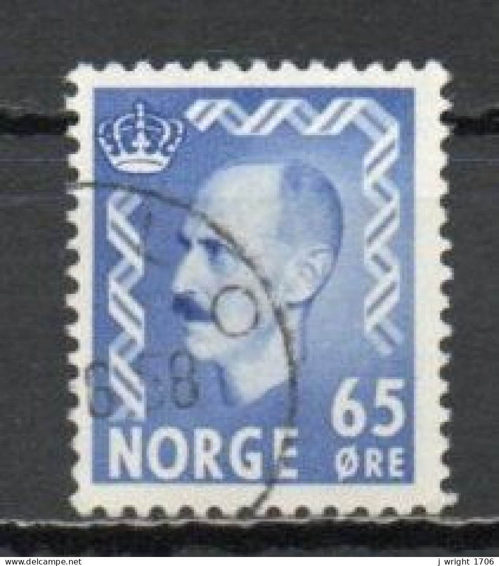 Norway, 1956, King Haakon VII, 65ö, USED - Gebraucht