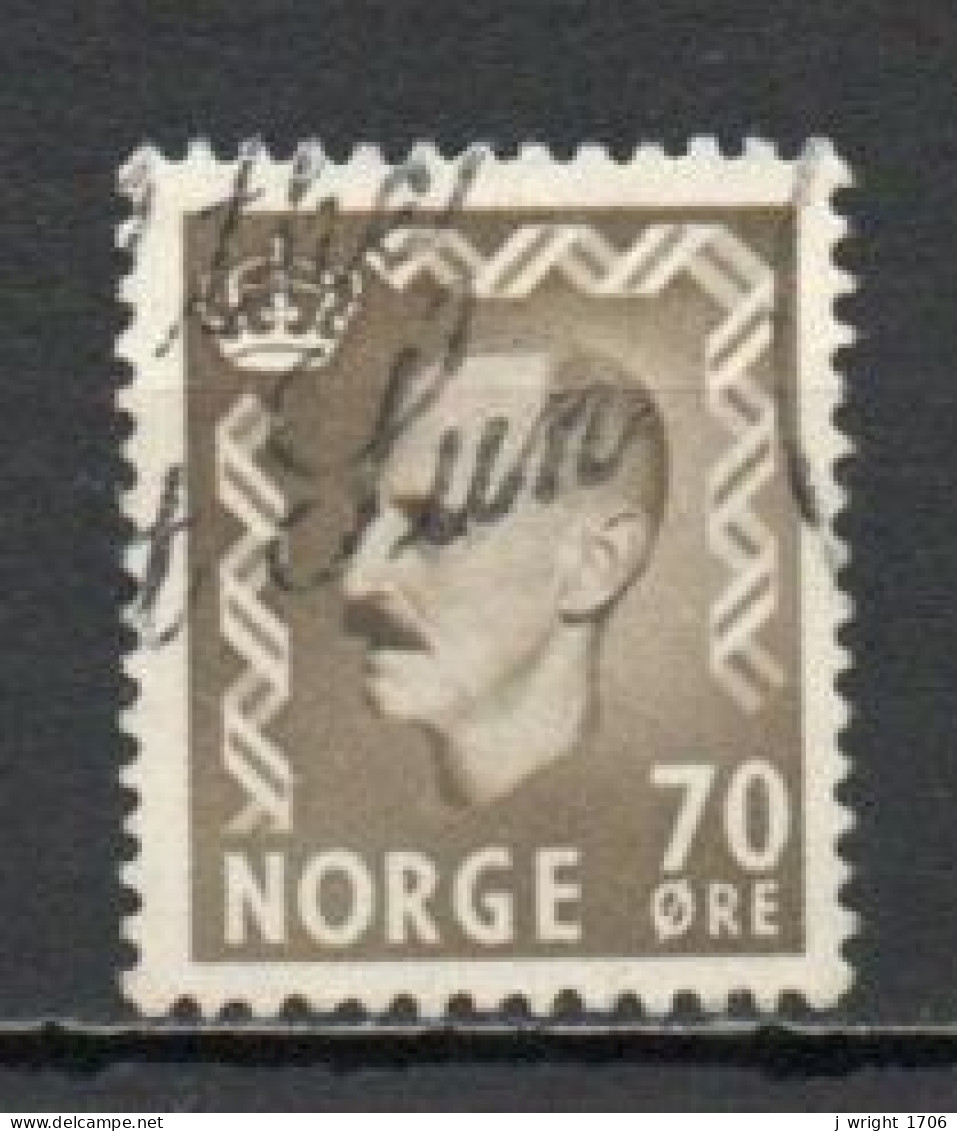 Norway, 1956, King Haakon VII, 70ö, USED - Oblitérés