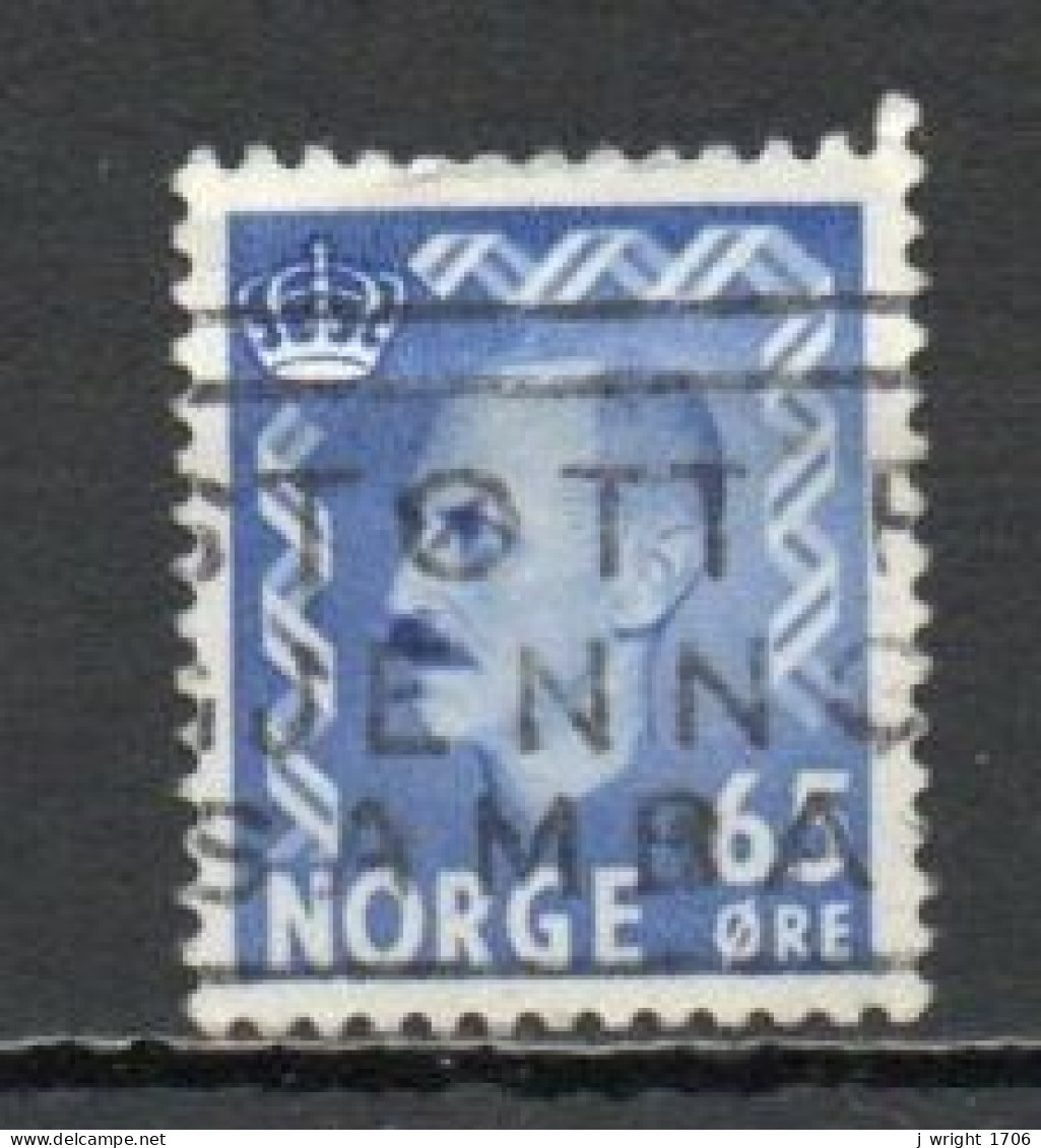 Norway, 1956, King Haakon VII, 65ö, USED - Oblitérés