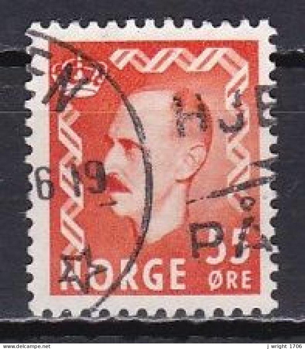 Norway, 1951, King Haakon VII, 55ö/Orange, USED - Used Stamps