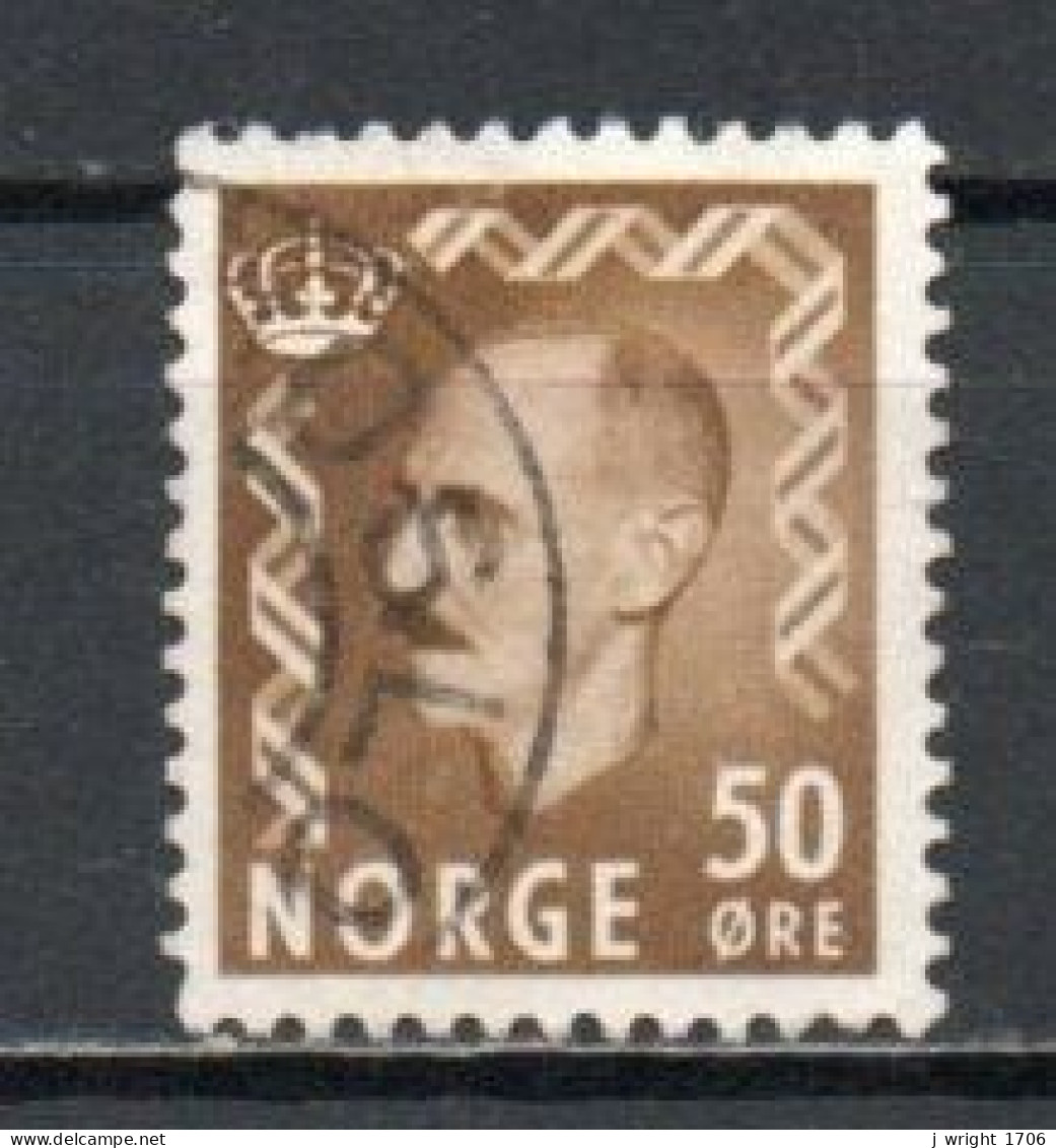 Norway, 1951, King Haakon VII, 50ö/Olive-Brown, USED - Usados