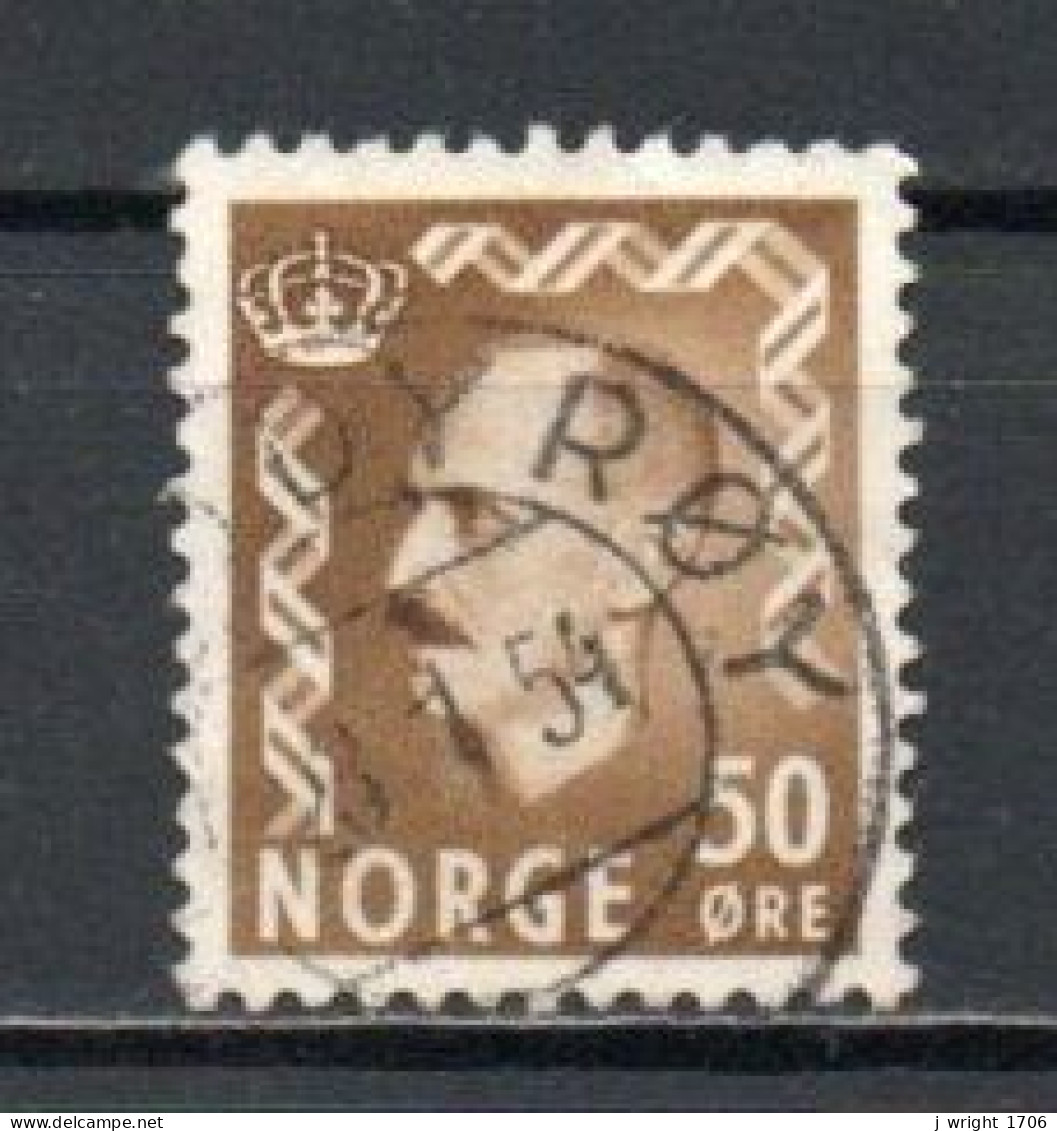 Norway, 1951, King Haakon VII, 50ö/Olive-Brown, USED - Usati