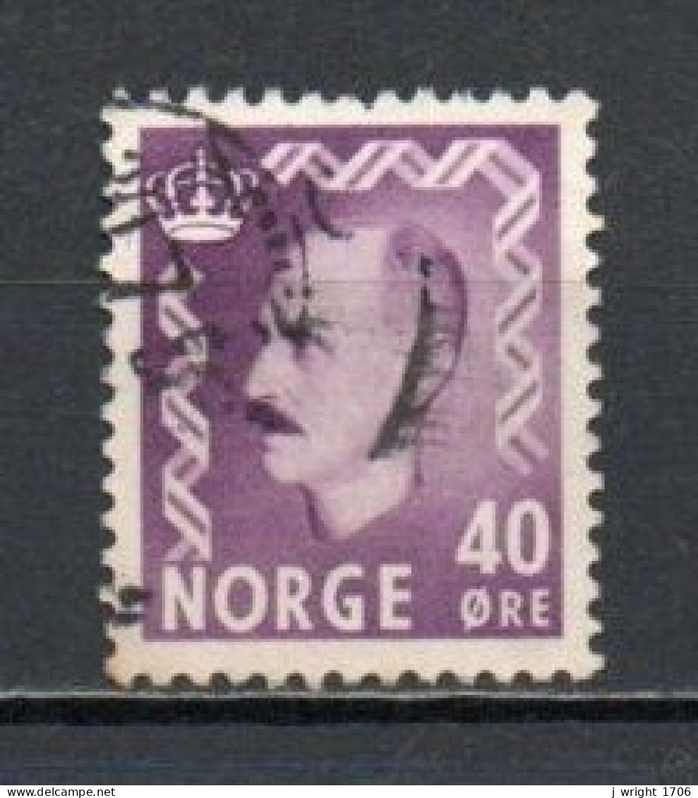 Norway, 1955, King Haakon VII, 40ö, USED - Usados