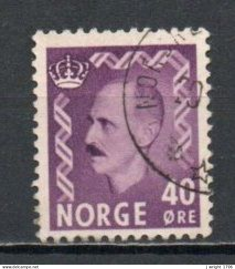 Norway, 1955, King Haakon VII, 40ö, USED - Oblitérés