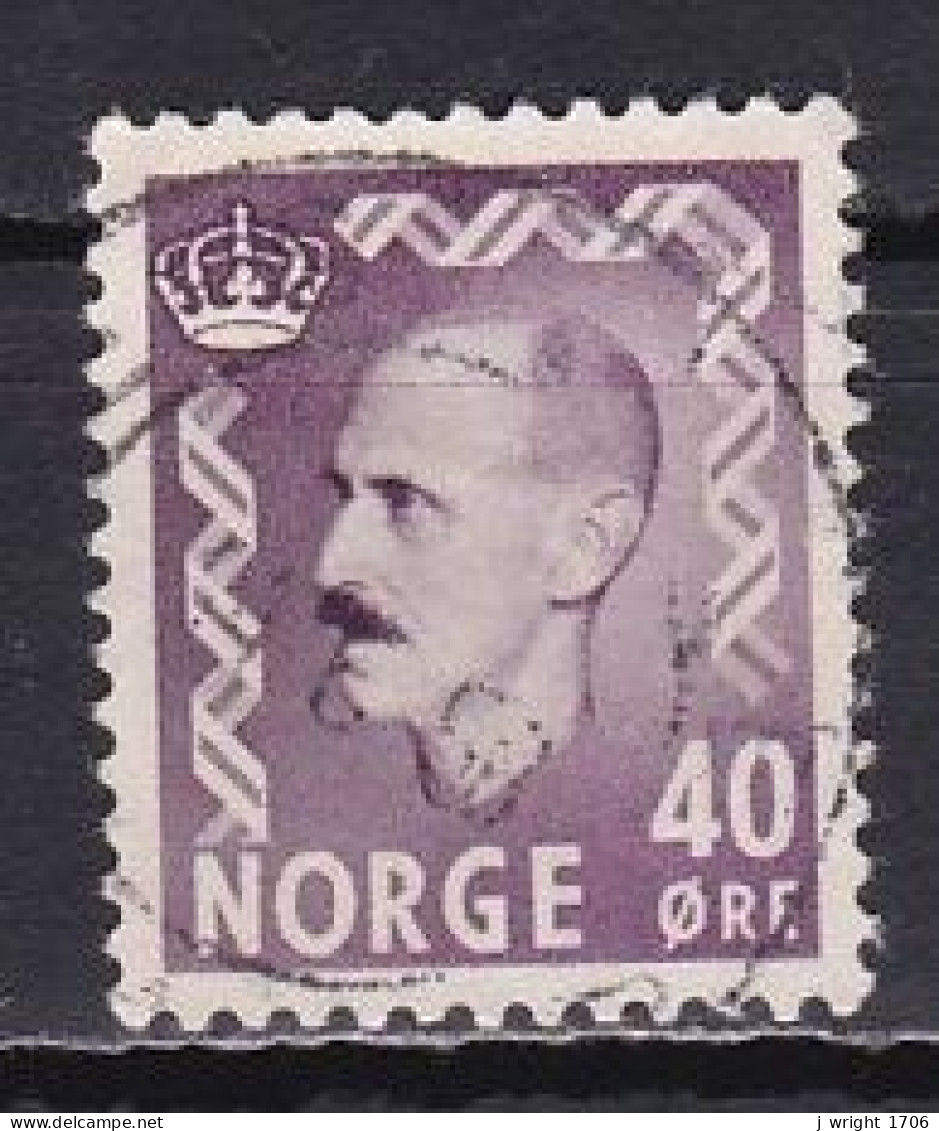 Norway, 1955, King Haakon VII, 40ö, USED - Used Stamps