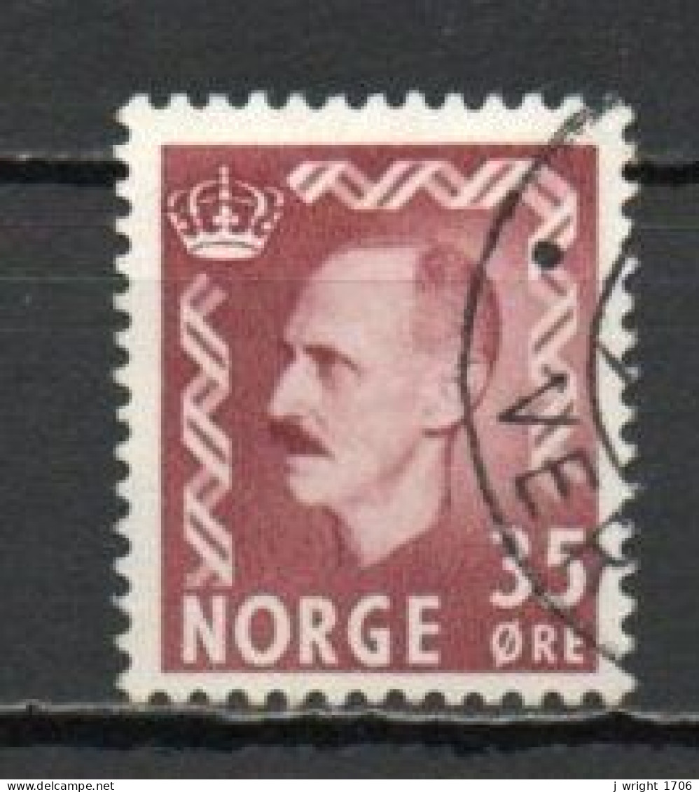 Norway, 1951, King Haakon VII, 35ö/Brown-Lake, USED - Usati