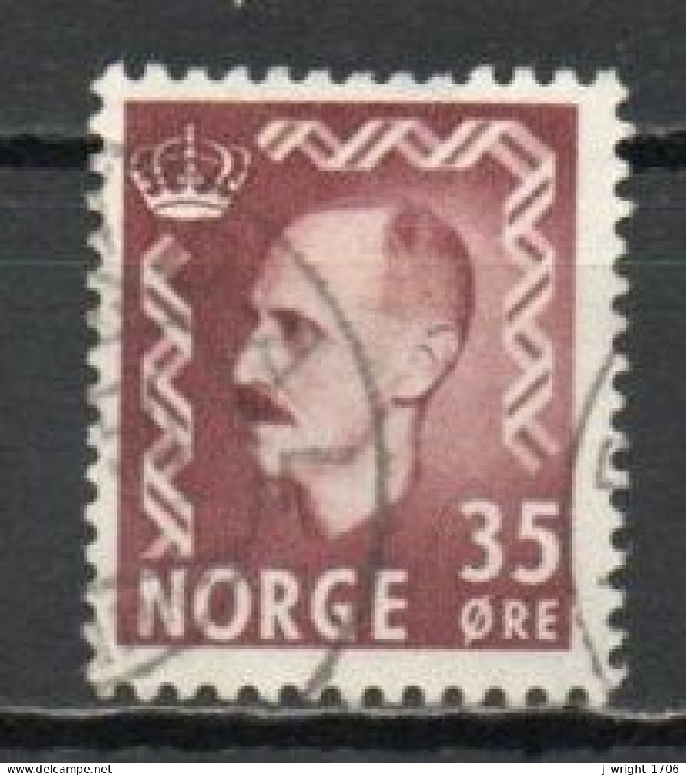 Norway, 1951, King Haakon VII, 35ö/Brown-Lake, USED - Gebruikt