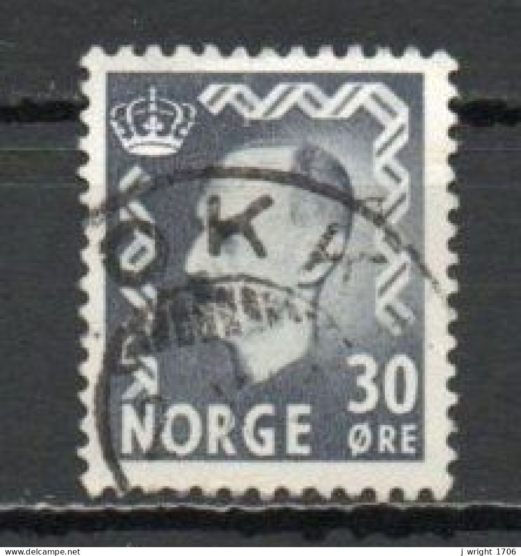 Norway, 1951, King Haakon VII, 30ö/Violet-Grey, USED - Gebraucht