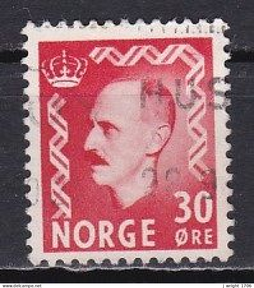 Norway, 1951, King Haakon VII, 30ö/Scarlet, USED - Usati