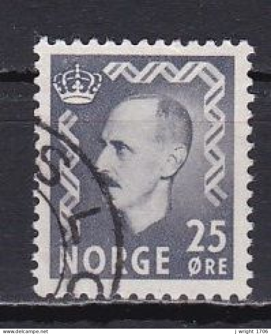 Norway, 1951, King Haakon VII, 25ö/Violet-Grey, USED - Usados