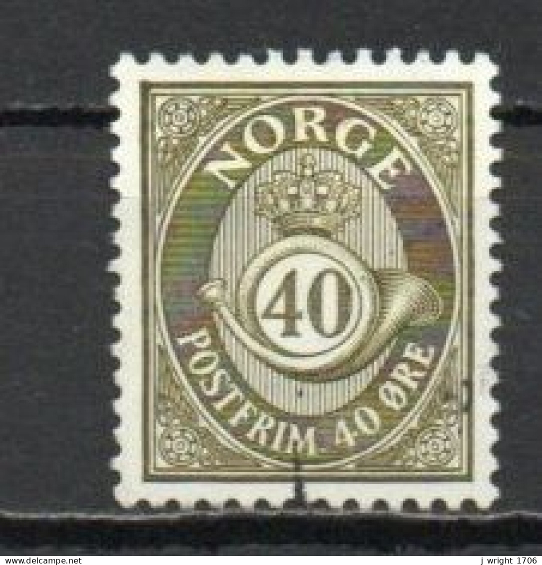 Norway, 1978, Posthorn/Recess, 40ö, USED - Oblitérés