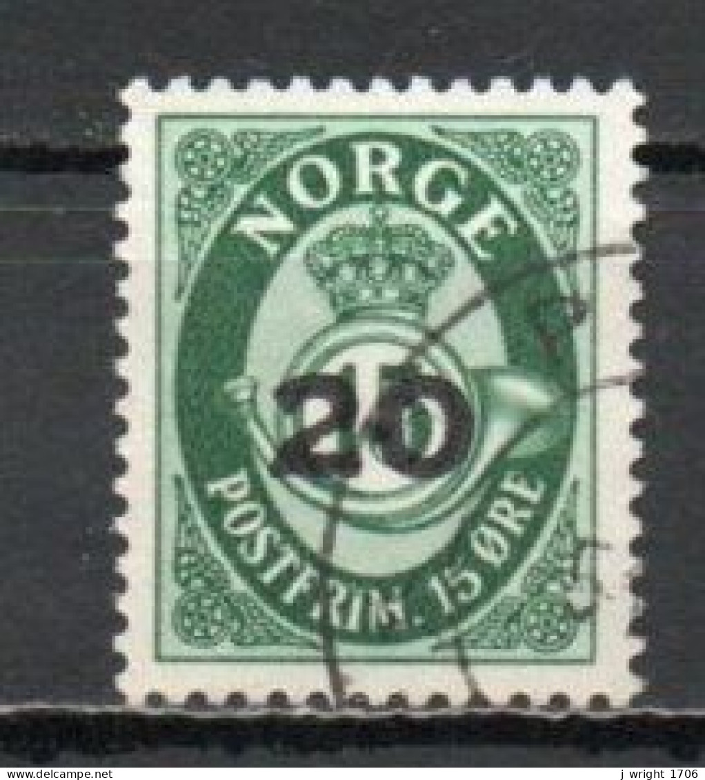 Norway, 1952, Posthorn/Photogravure, 20ö/Surcharge, USED - Gebruikt
