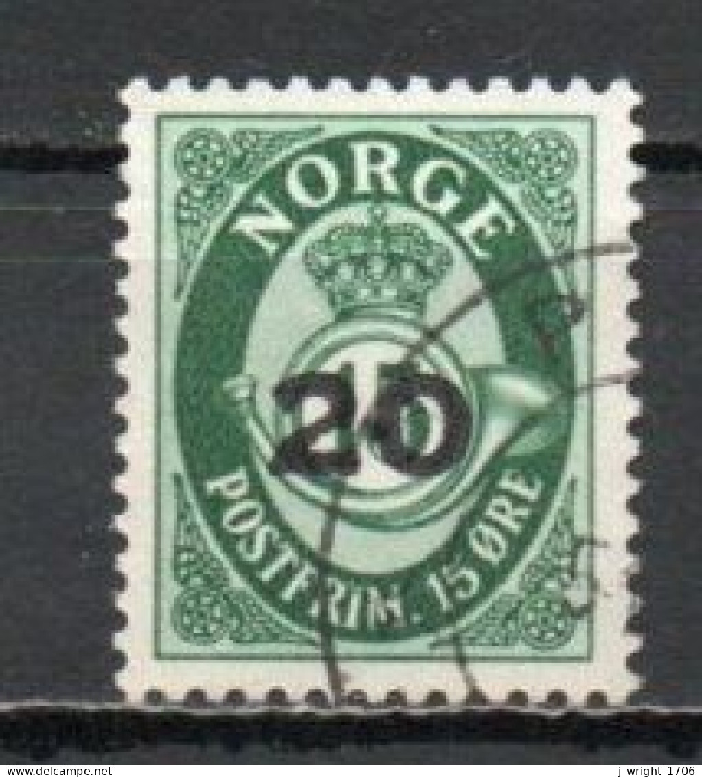 Norway, 1952, Posthorn/Photogravure, 20ö/Surcharge, USED - Used Stamps