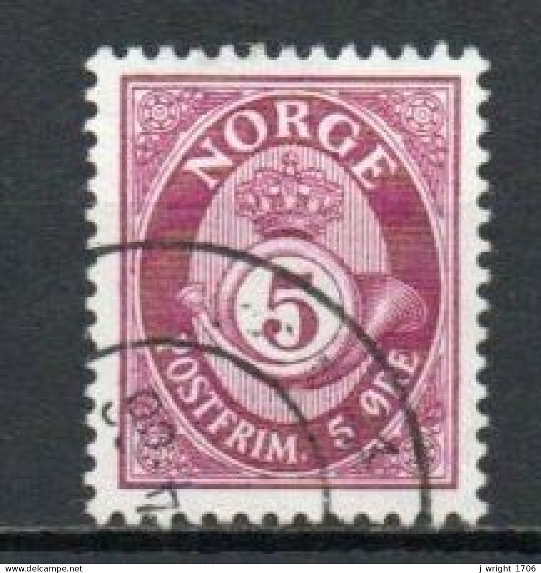 Norway, 1962, Posthorn/Recess, 5ö, USED - Oblitérés