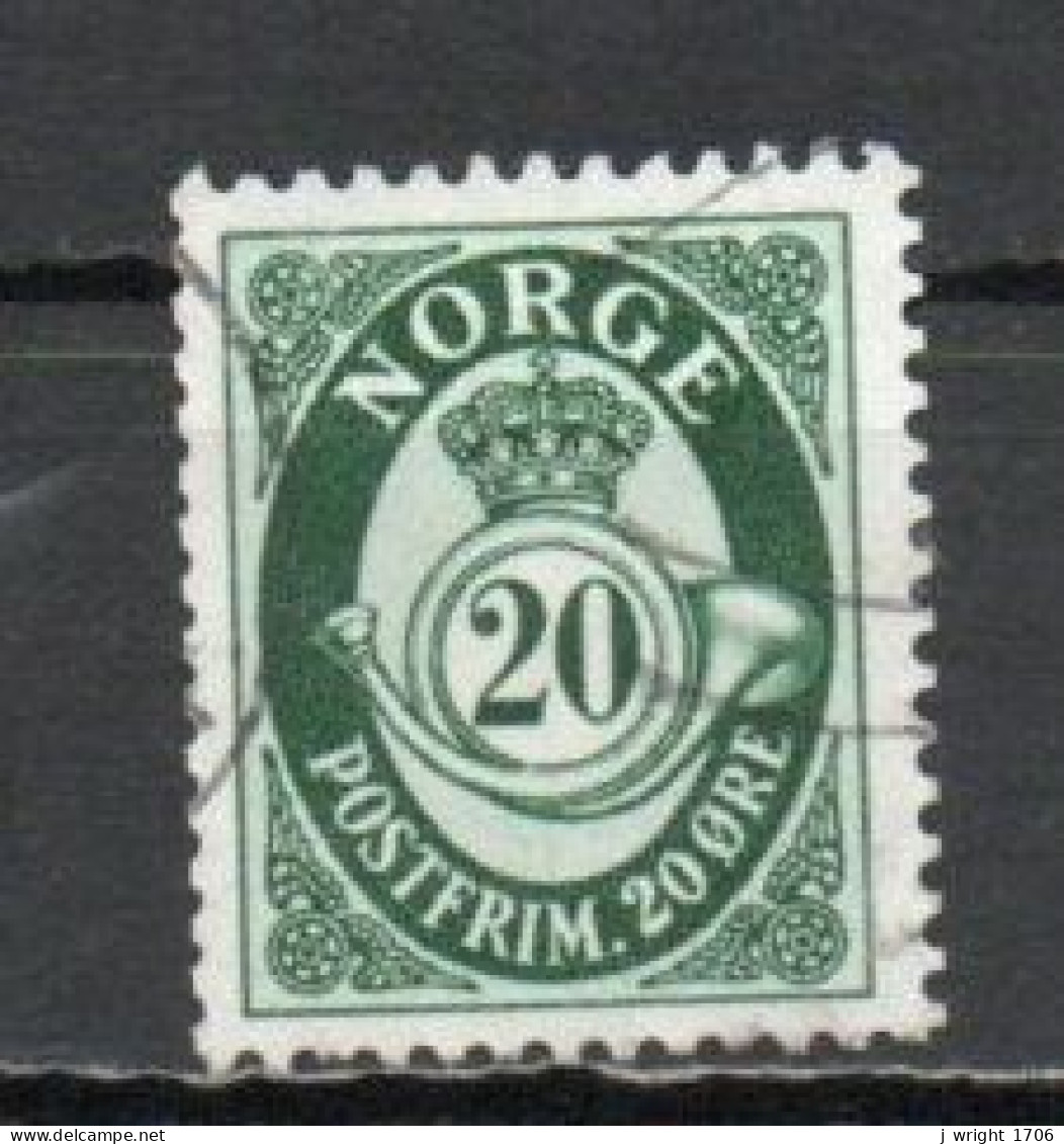 Norway, 1952, Posthorn/Photogravure, 20ö/Green, USED - Gebruikt