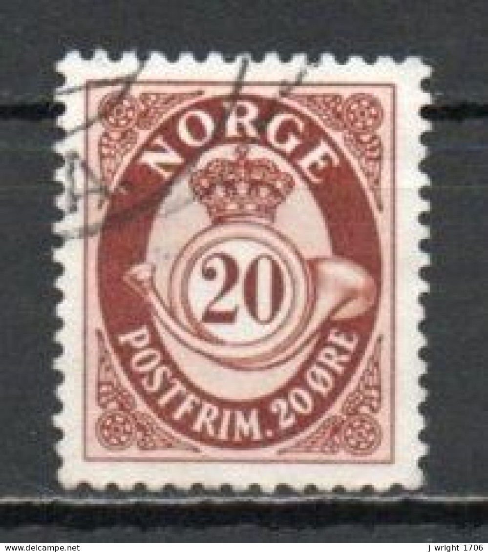 Norway, 1951, Posthorn/Photogravure, 20ö/Brown, USED - Oblitérés