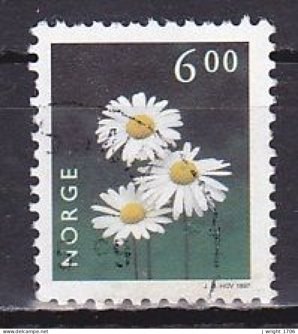 Norway, 1997, Flowers/Oxeye Daisy, 6.00kr, USED - Oblitérés