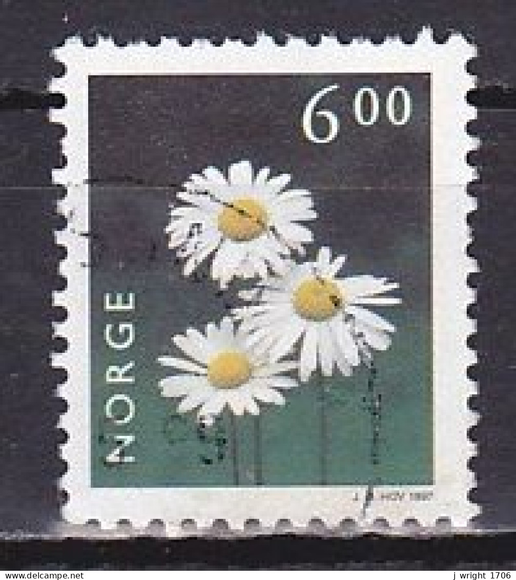 Norway, 1997, Flowers/Oxeye Daisy, 6.00kr, USED - Used Stamps
