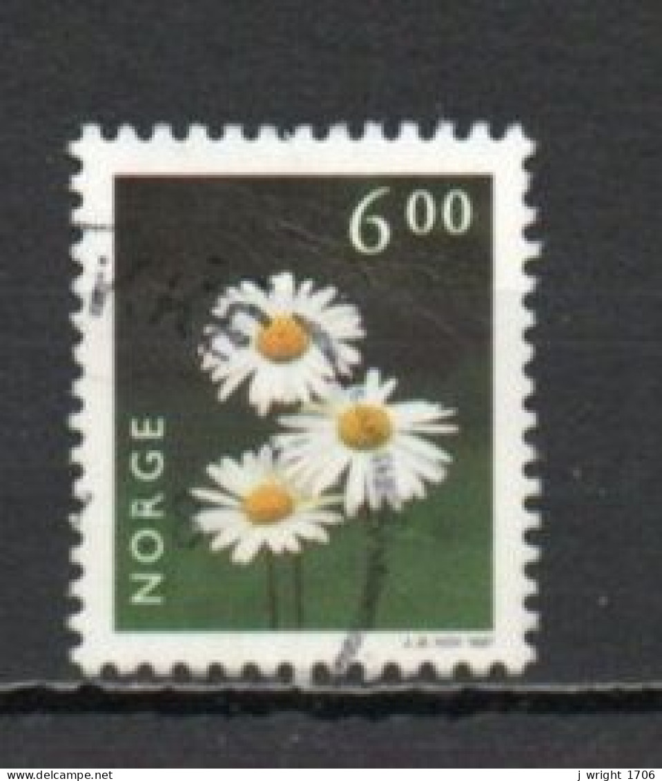 Norway, 1997, Flowers/Oxeye Daisy, 6.00kr, USED - Gebraucht