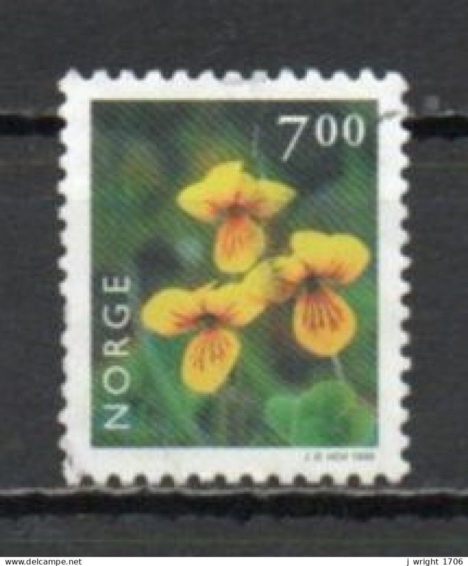 Norway, 1999, Flowers/Yellow Wood Violet, 7kr, USED - Used Stamps