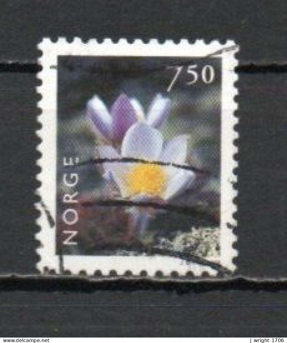 Norway, 1998, Flowers/Pasque Flower, 7.50kr, USED - Used Stamps