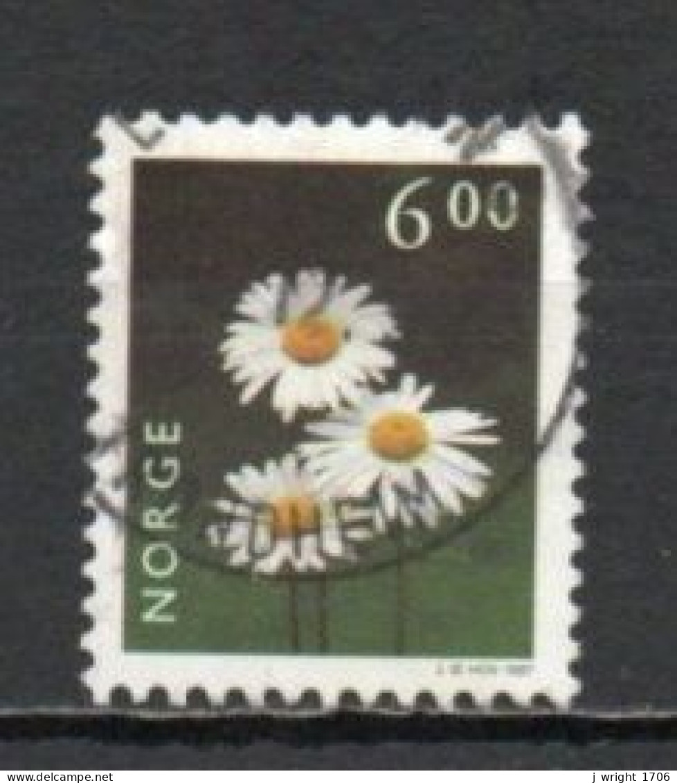 Norway, 1997, Flowers/Oxeye Daisy, 6.00kr, USED - Gebraucht