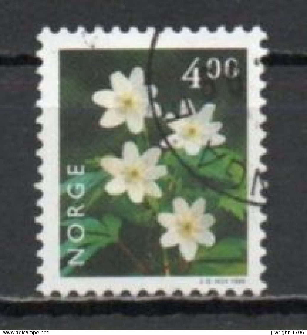 Norway, 1999, Flowers/Wood Anemone, 4.00kr, USED - Gebruikt