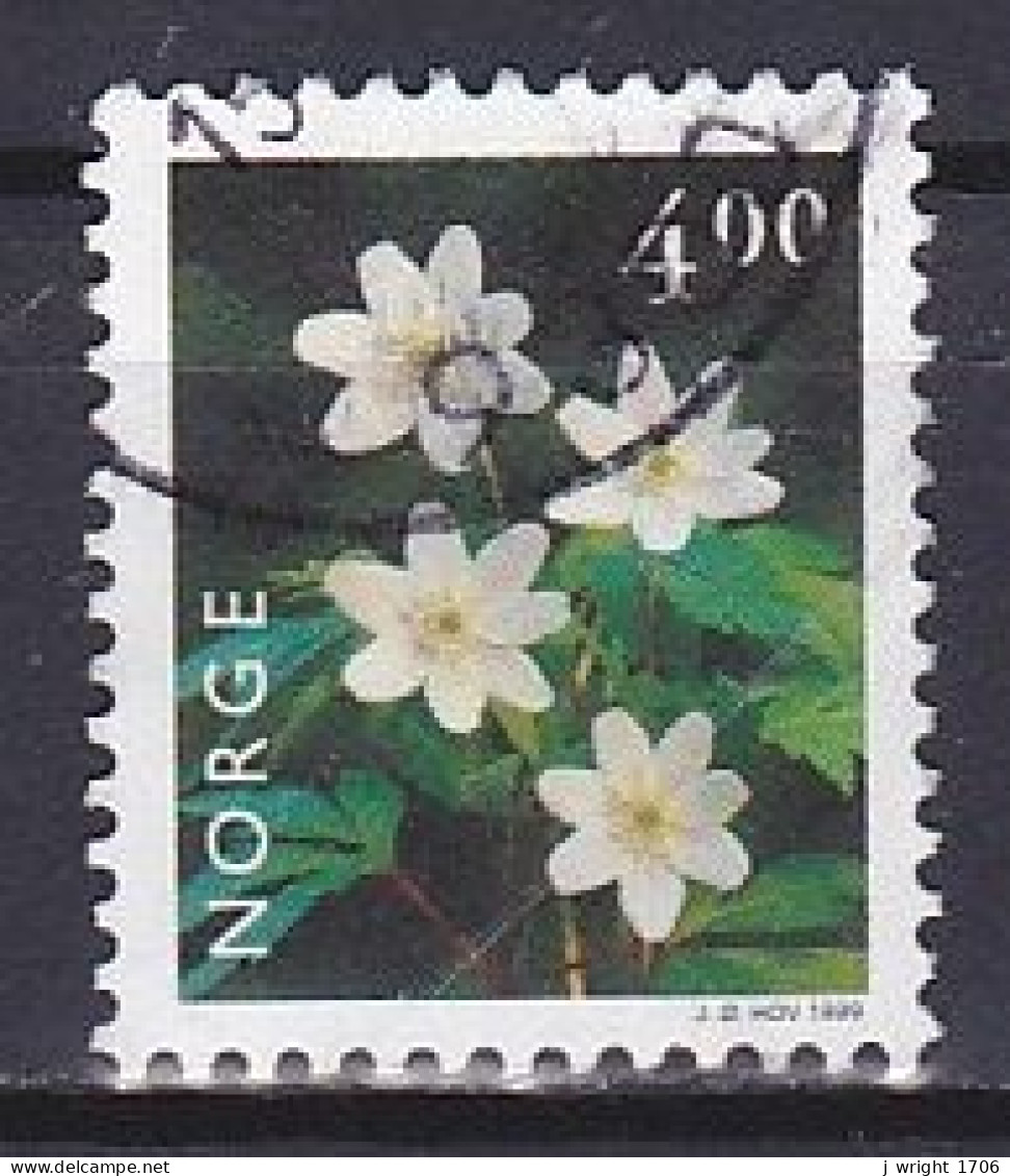 Norway, 1999, Flowers/Wood Anemone, 4.00kr, USED - Oblitérés