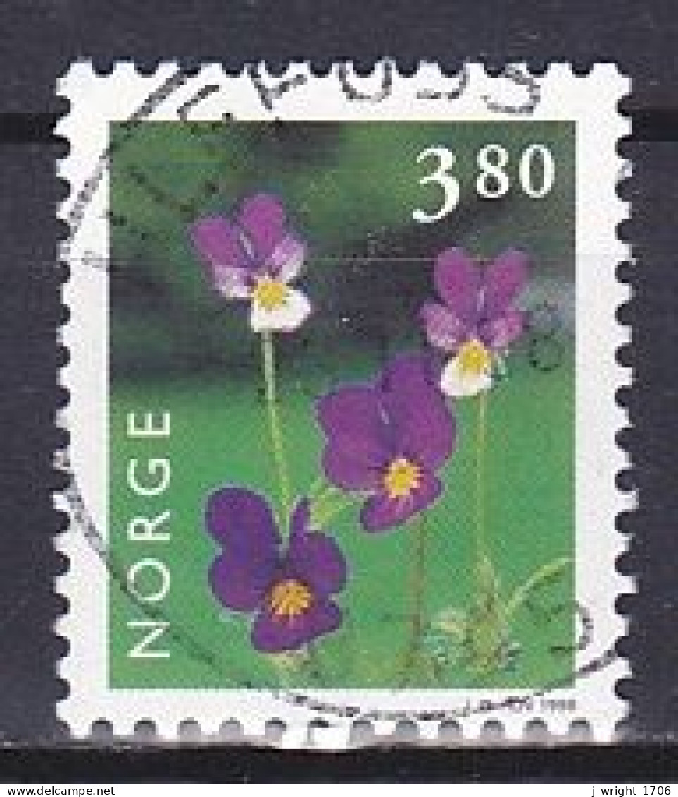 Norway, 1998, Flowers/Wild Pansy, 3.80kr, USED - Gebraucht