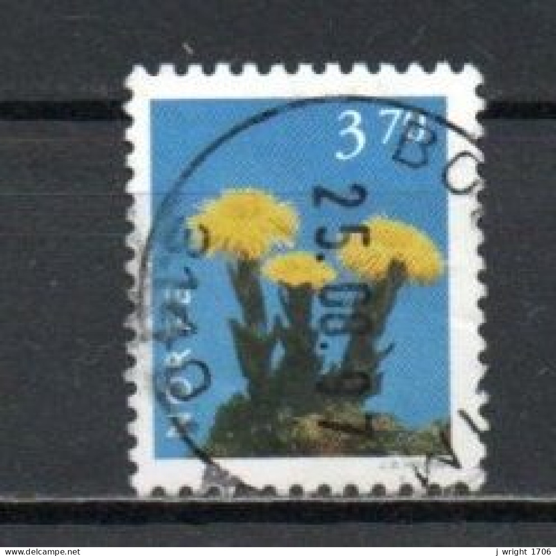 Norway, 1997, Flowers/Coltsfoot, 3.70kr, USED - Used Stamps