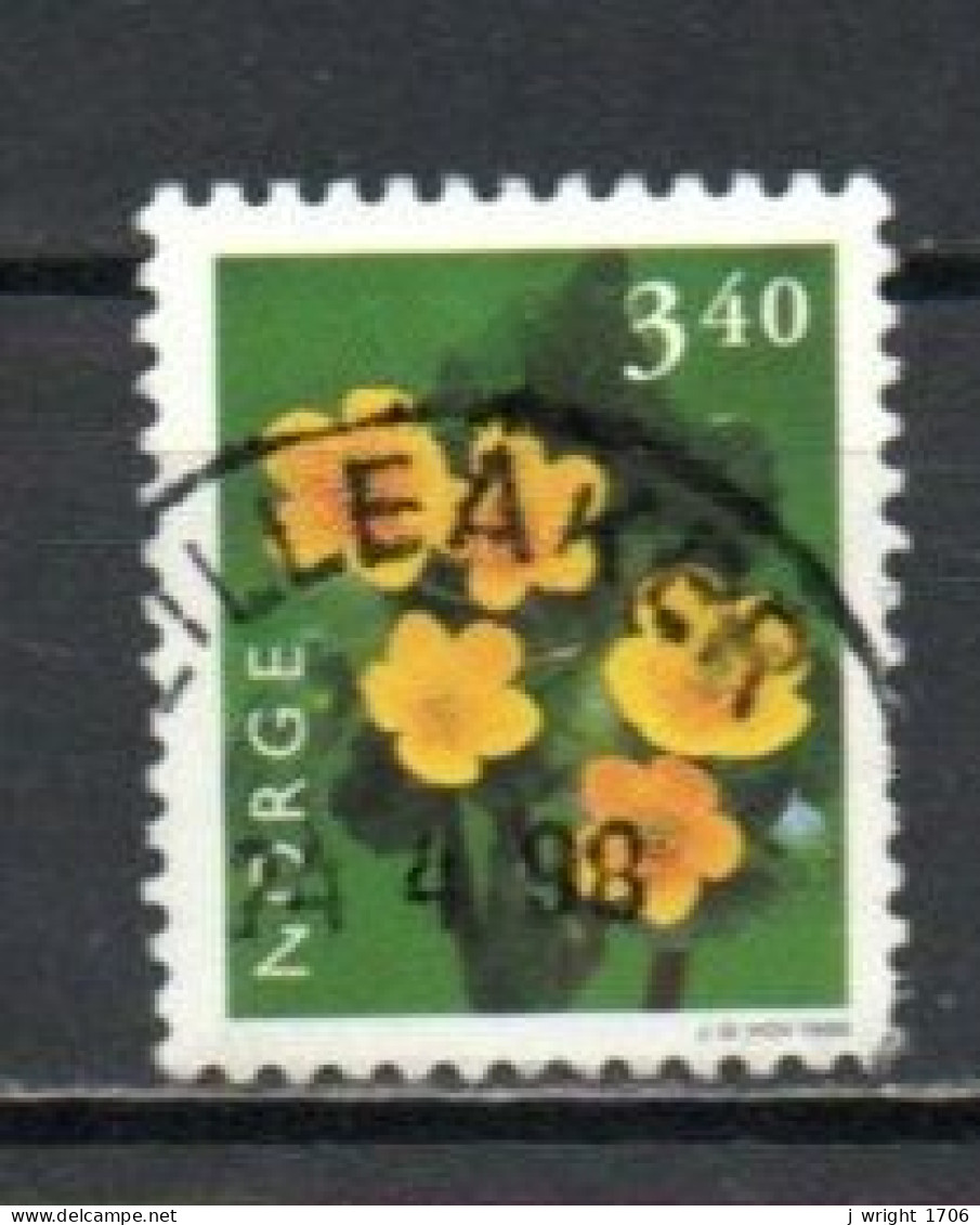 Norway, 1998, Flowers/Marsh Merigold, 3.40kr, USED - Gebruikt