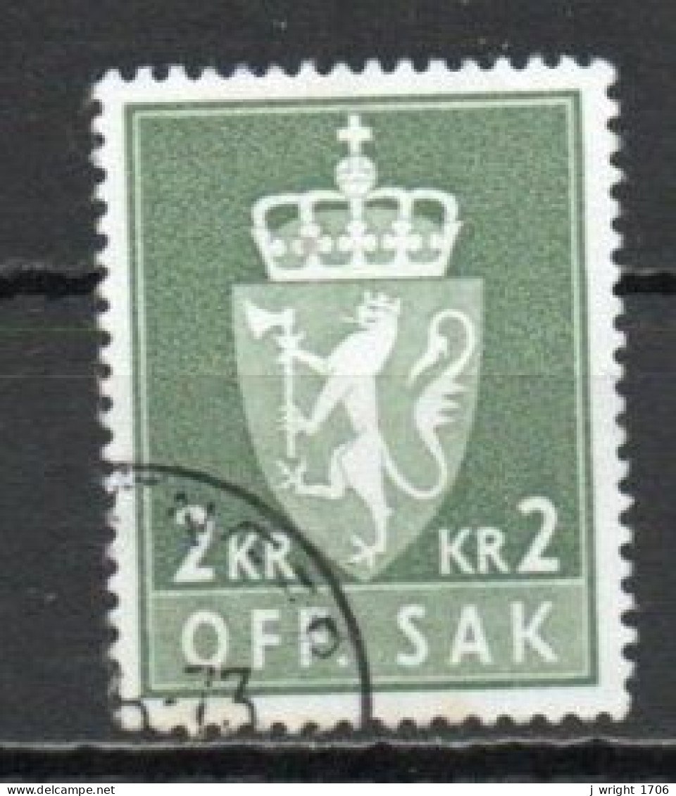 Norway, 1972, Coat Of Arms/Photogravure, 2Kr/Phosphor, USED - Dienstmarken