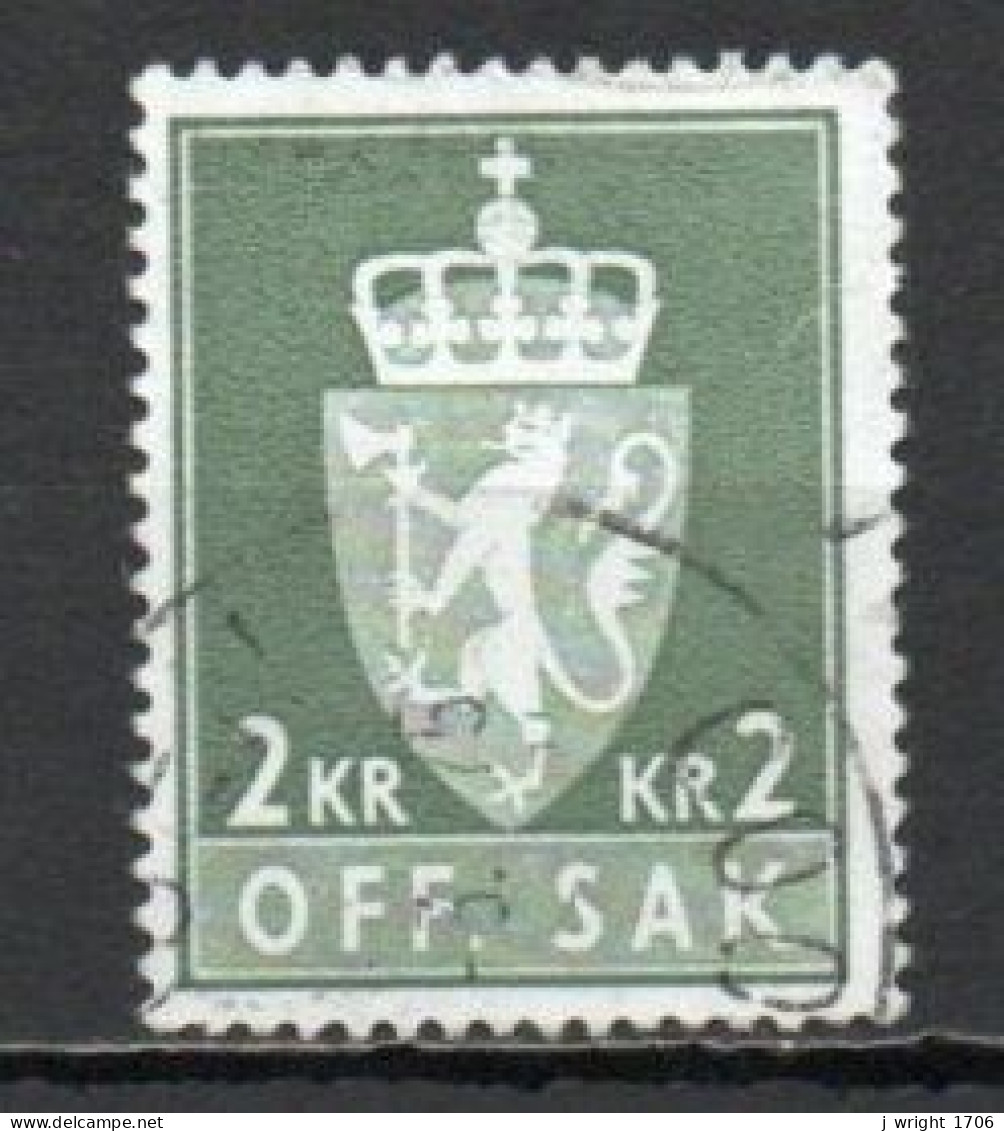 Norway, 1972, Coat Of Arms/Photogravure, 2Kr/Phosphor, USED - Dienstzegels