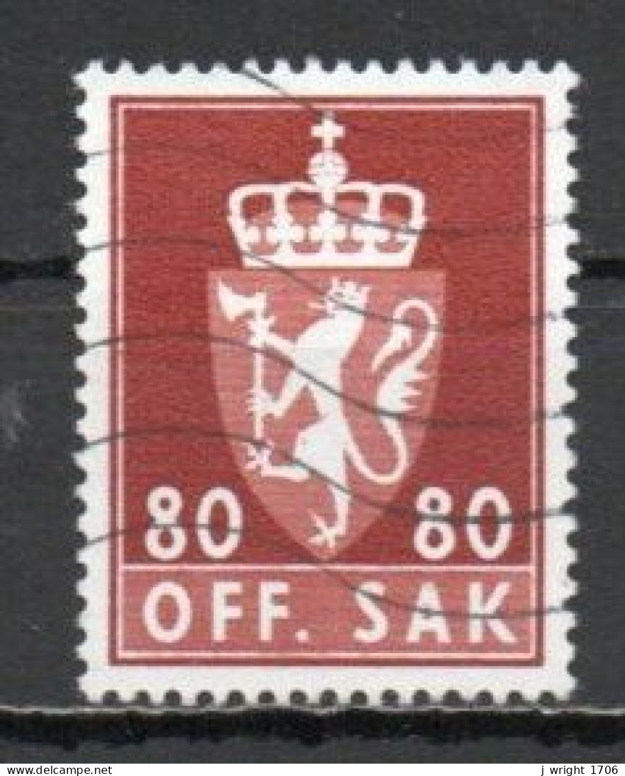 Norway, 1972, Coat Of Arms/Photogravure, 80ö/Phosphor, USED - Dienstmarken