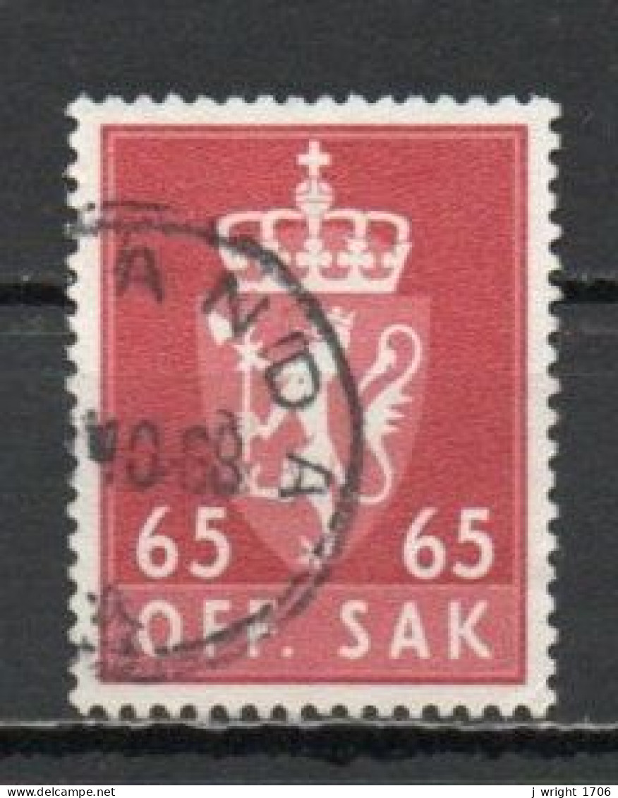Norway, 1968, Coat Of Arms/Photogravure, 65ö, USED - Servizio