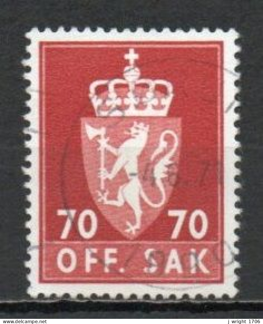 Norway, 1972, Coat Of Arms/Photogravure, 70ö/Red-Brown, USED - Oficiales