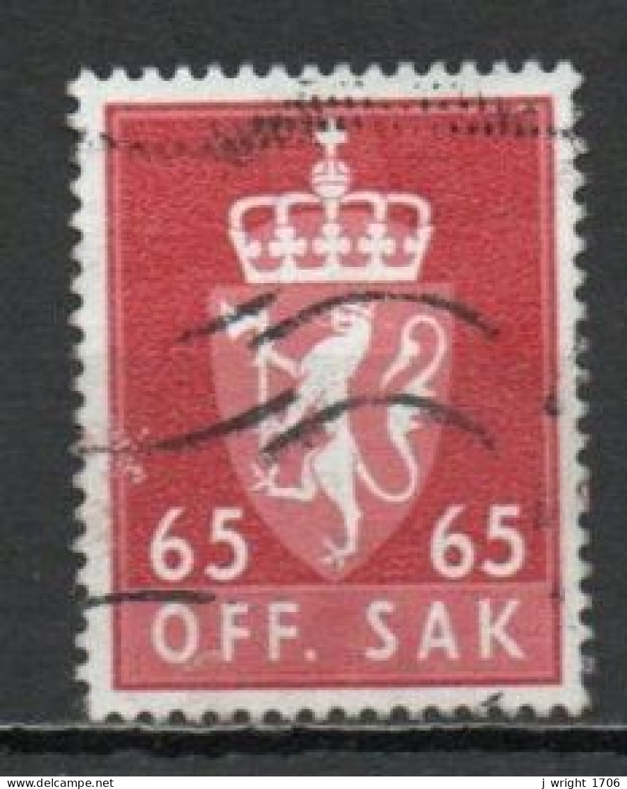 Norway, 1968, Coat Of Arms/Photogravure, 65ö/Phosphor, USED - Dienstzegels