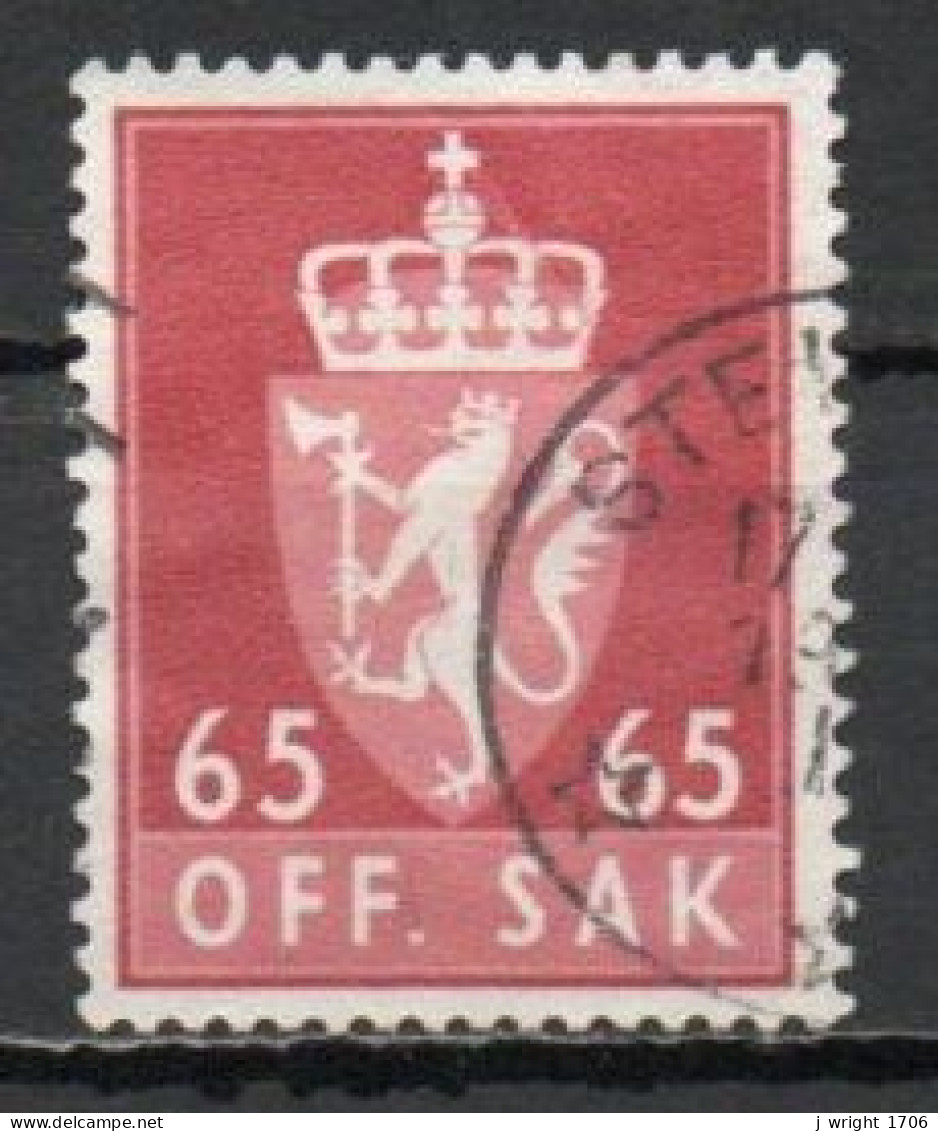 Norway, 1968, Coat Of Arms/Photogravure, 65ö, USED - Service