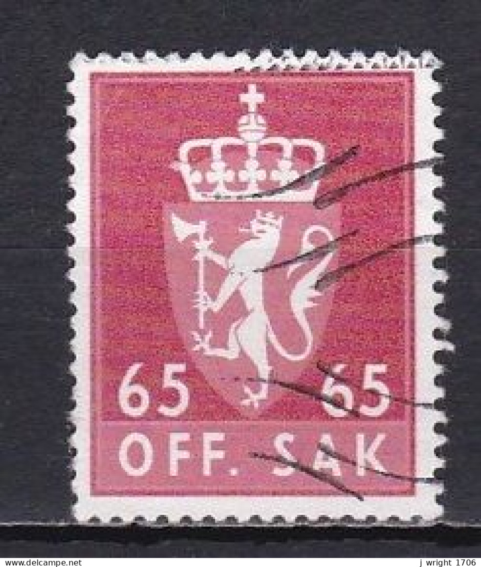 Norway, 1968, Coat Of Arms/Photogravure, 65ö/Phosphor, USED - Dienstmarken