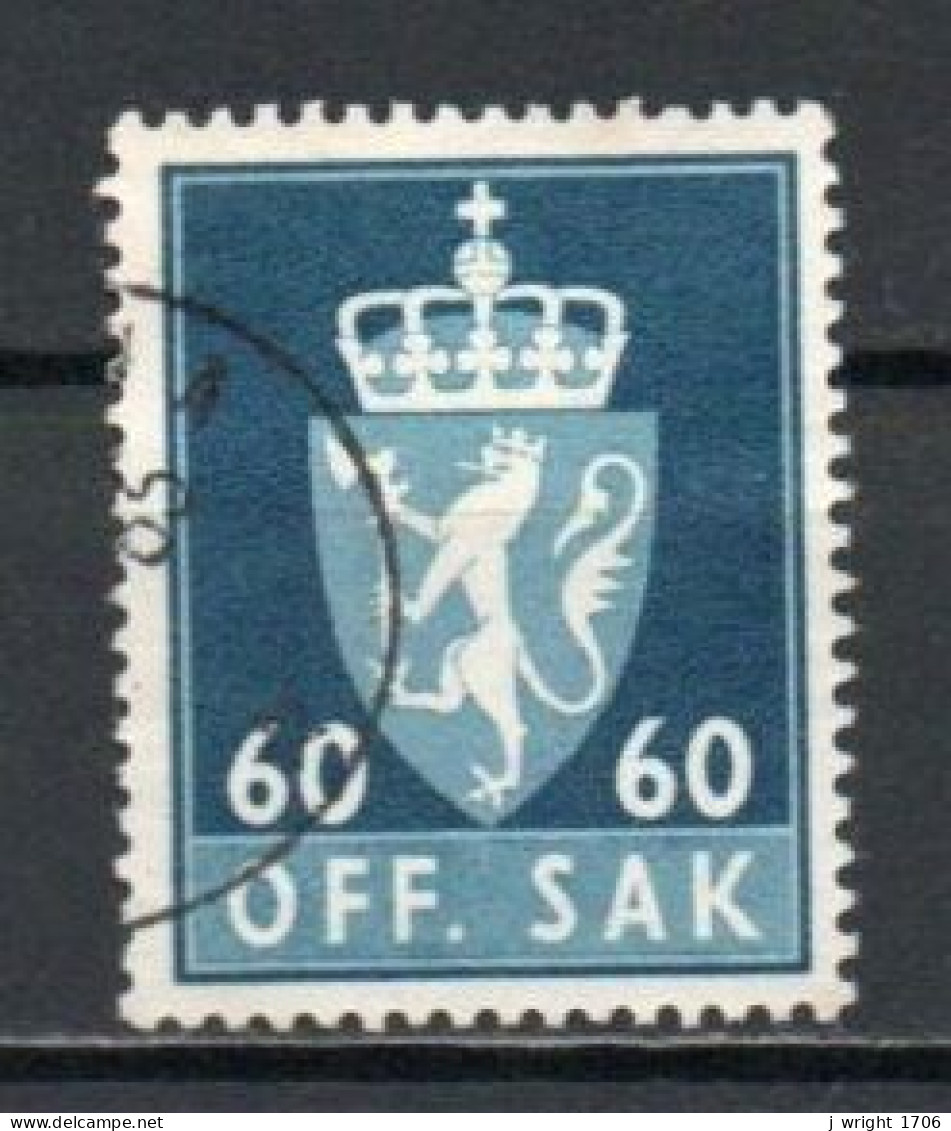 Norway, 1955, Coat Of Arms/Photogravure, 60ö/Dark Green-Blue, USED - Officials