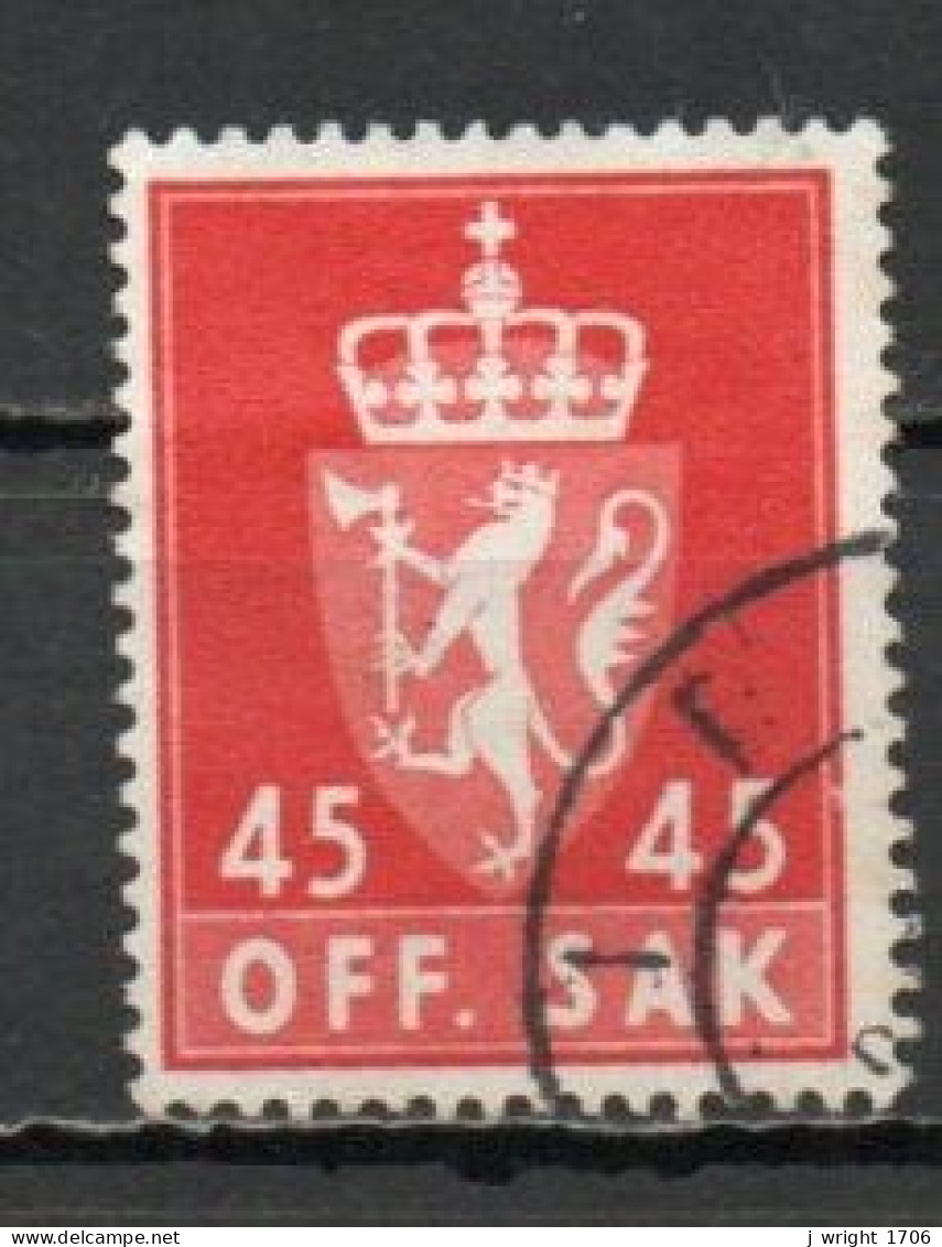 Norway, 1958, Coat Of Arms/Photogravure, 45ö, USED - Dienstzegels