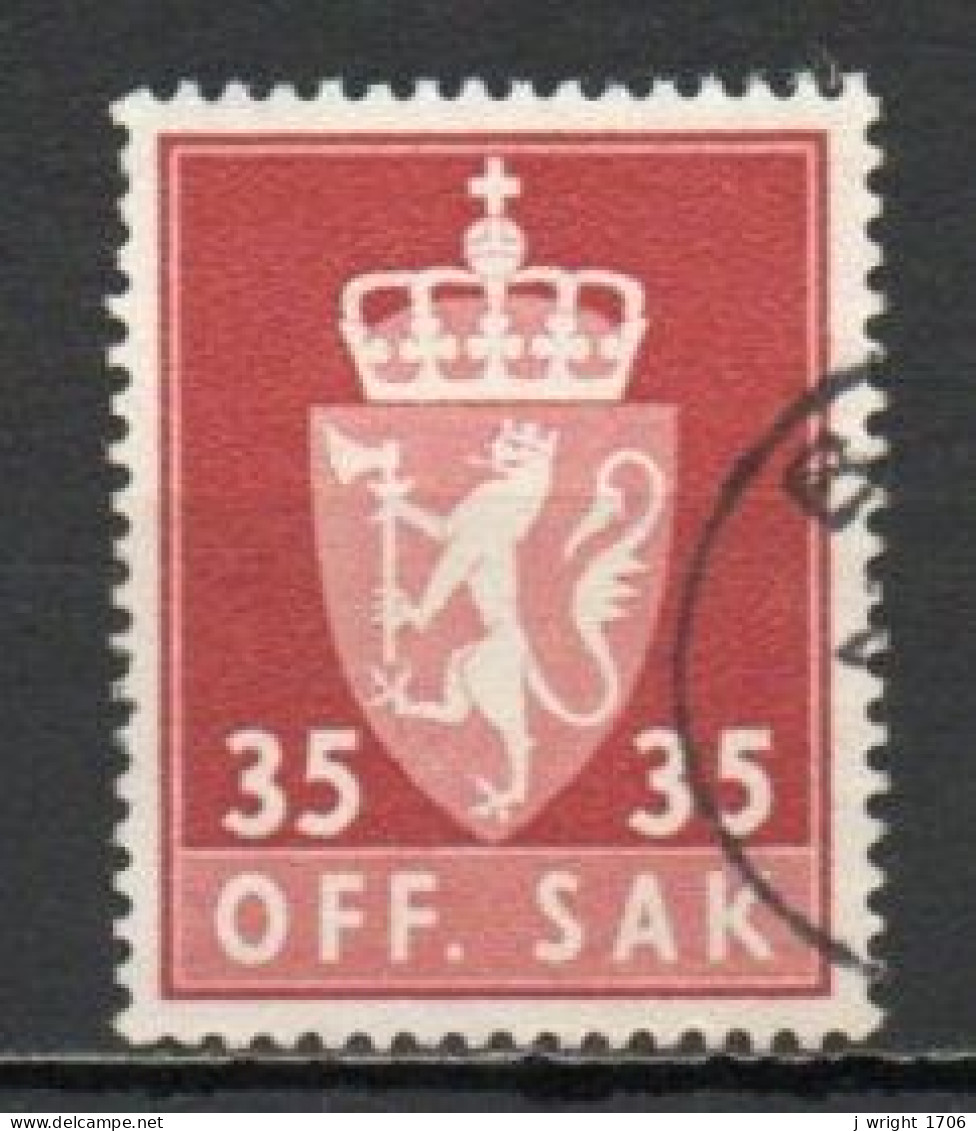 Norway, 1955, Coat Of Arms/Photogravure, 35ö, USED - Dienstzegels