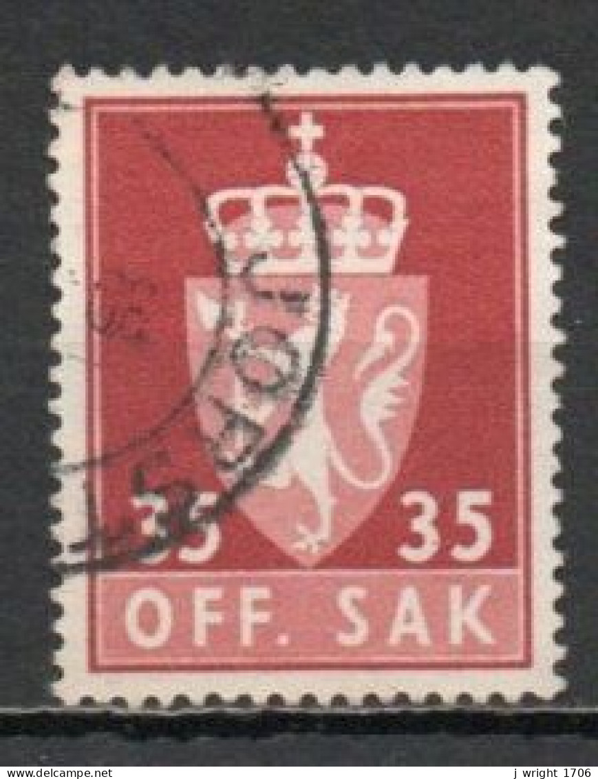 Norway, 1955, Coat Of Arms/Photogravure, 35ö, USED - Dienstmarken