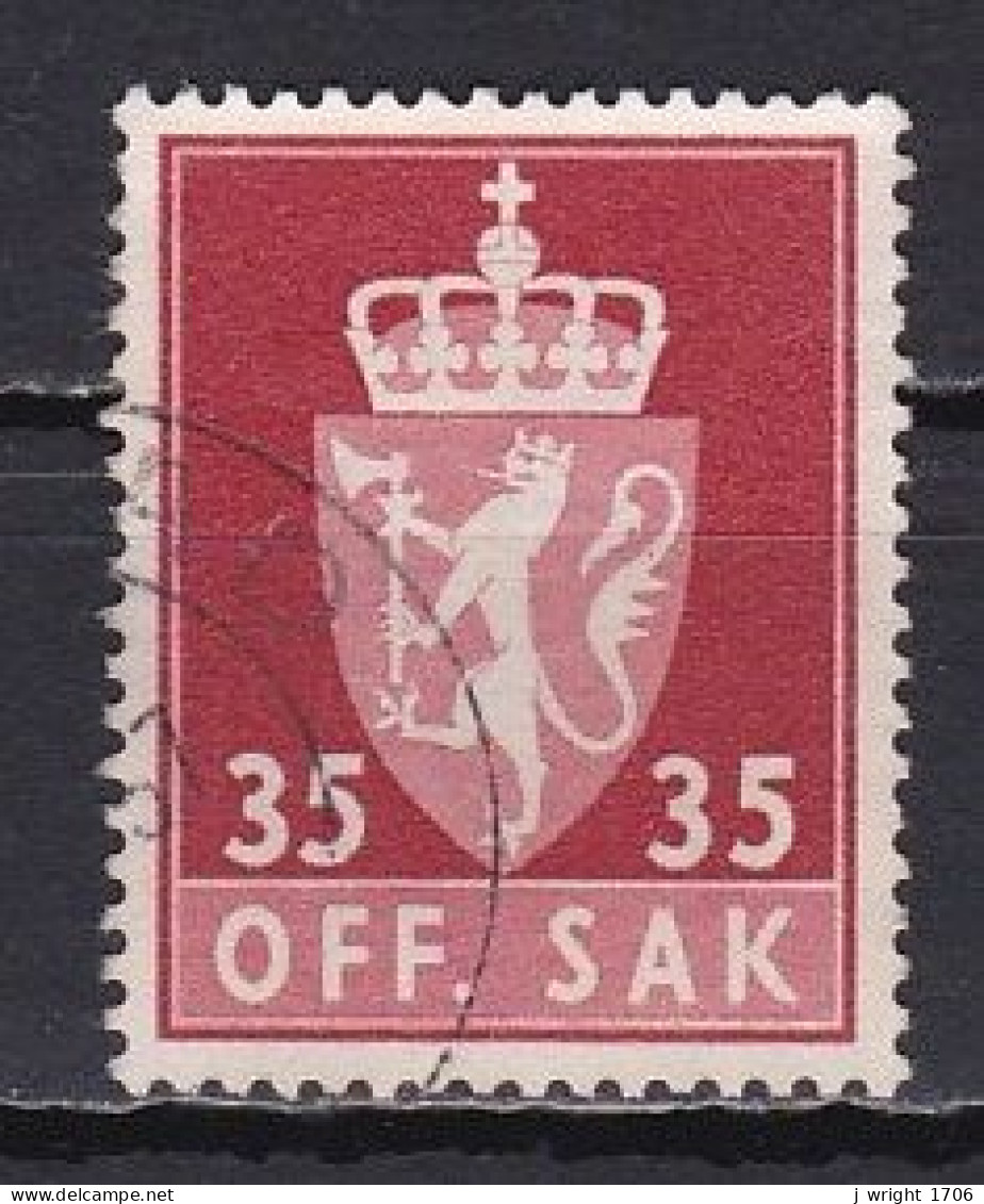Norway, 1955, Coat Of Arms/Photogravure, 35ö, USED - Dienstzegels