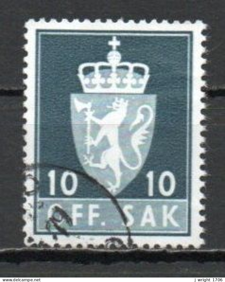 Norway, 1972, Coat Of Arms/Photogravure, 10ö/Phosphor, USED - Dienstmarken